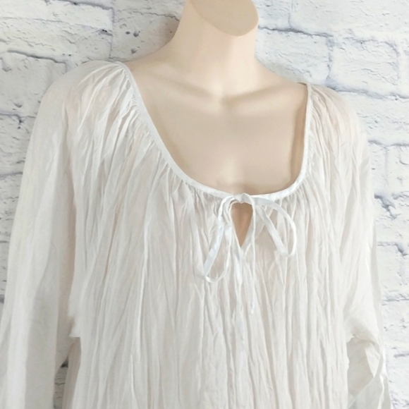 NWT West Indies Vacation Tunic Dress Crinkled Fabric Sz L - Picture 2 of 7